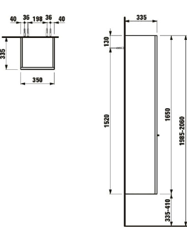 Laufen augsts skapis Palace 4.0202.1.075.463.1 - 12
