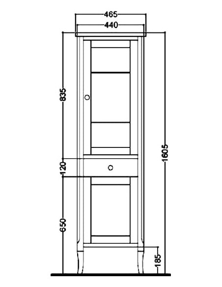 Kerasan augsts skapis Retro - 6