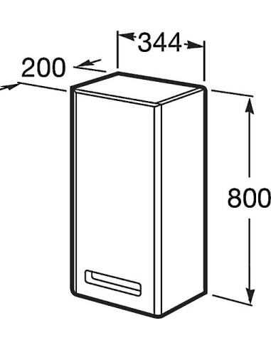 Roca sienas skapītis Gap L