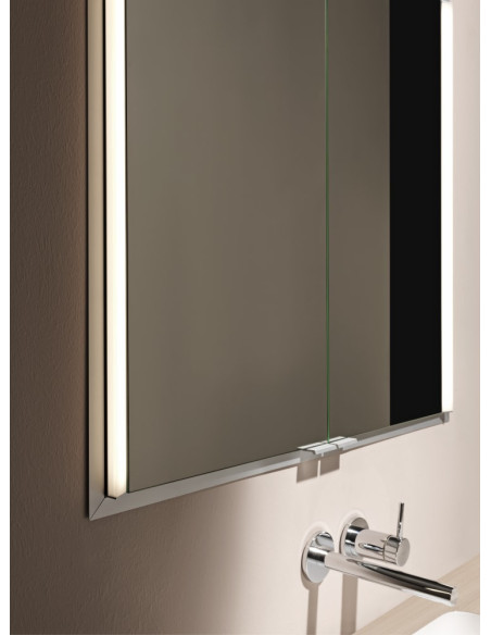 Laufen FRAME25 2 durt. spoguļskapītis 100cm ar LED gaismu, alum. - 3