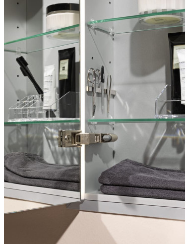 Laufen FRAME25 2 durt. spoguļskapītis 100cm ar LED gaismu, alum. - 4