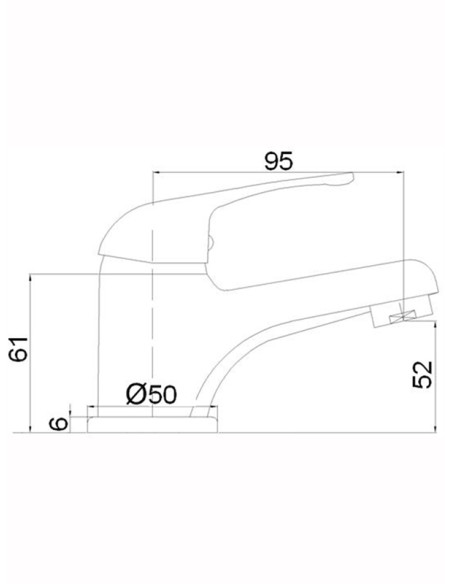Keramiskās izlietnes krāns ar noteci MG-3261, SATO