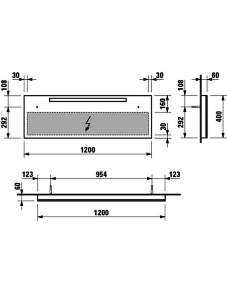 Laufen spogulis Alessi one 4.4843.1.097.200.1 - 3 Laufen spogulis Alessi one 4.4843.1.097.200.1 - 3