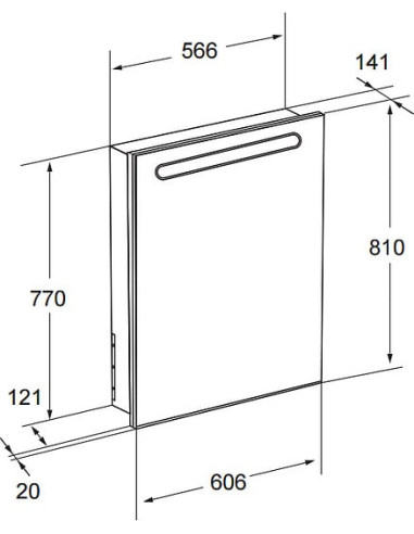 Roca spoguļu skapītis Victoria Nord Black...
