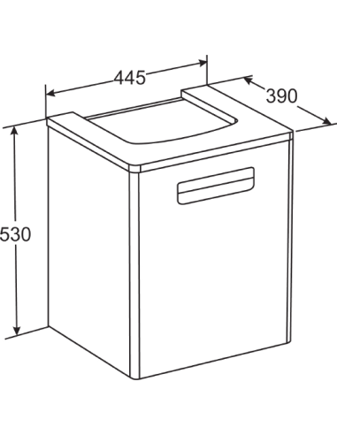 Roca grīdas skapītis Gap 45