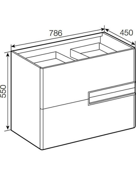 Roca grīdas skapītis Victoria Nord Ice Edition 80