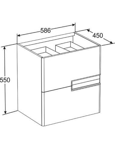 Roca grīdas skapītis Victoria Nord Ice Edition 60
