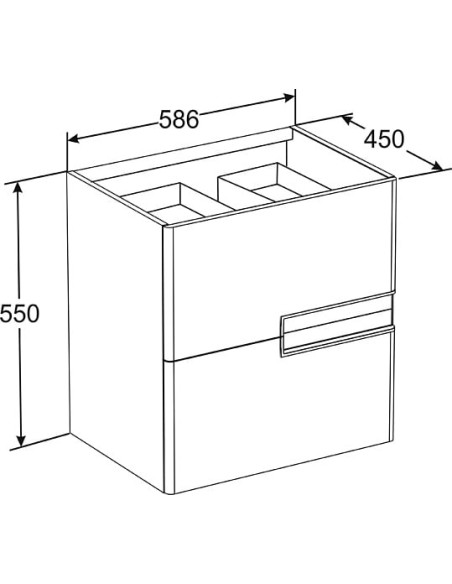 Roca grīdas skapītis Victoria Nord Ice Edition 60