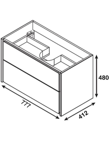 Roca grīdas skapītis Ronda 80