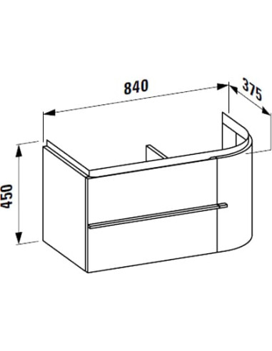 Laufen grīdas skapītis Palace 4.0150.2.075.475.1 - 5
