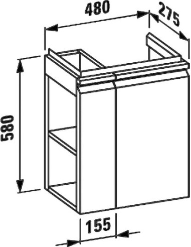Laufen grīdas skapītis Pro S 4.8300.2.095.463.1 - 6