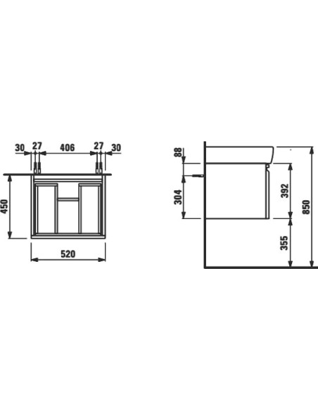 Laufen grīdas skapītis Pro 4.8303.4.095.423.1 - 8 Laufen grīdas skapītis Pro 4.8303.4.095.423.1 - 8