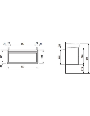 Laufen grīdas skapītis Space 4.1020.2.160.101.1 - 5