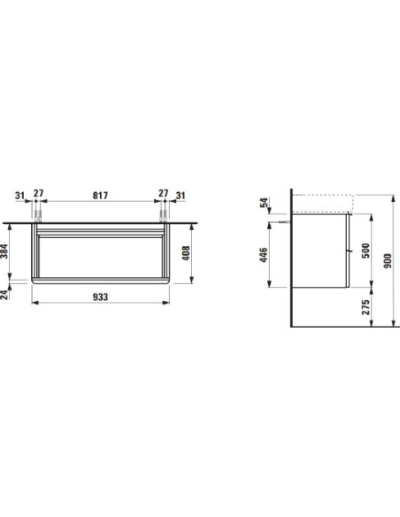 Laufen grīdas skapītis Space 4.1020.2.160.101.1 - 5 Laufen grīdas skapītis Space 4.1020.2.160.101.1 - 5
