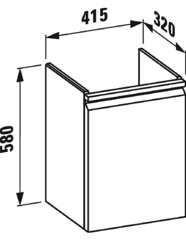 Laufen grīdas skapītis Pro S 4.8330.2.096.463.1 - 4