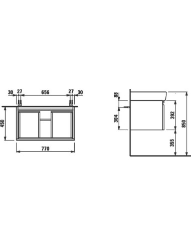 Laufen grīdas skapītis Pro 4.8306.2.095.423.1 - 8