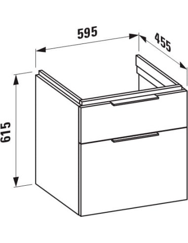 Laufen grīdas skapītis Kartell 4.0756.2.033.631.1 - 4