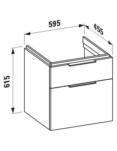 Laufen grīdas skapītis Kartell 4.0755.2.033.631.1 - 4