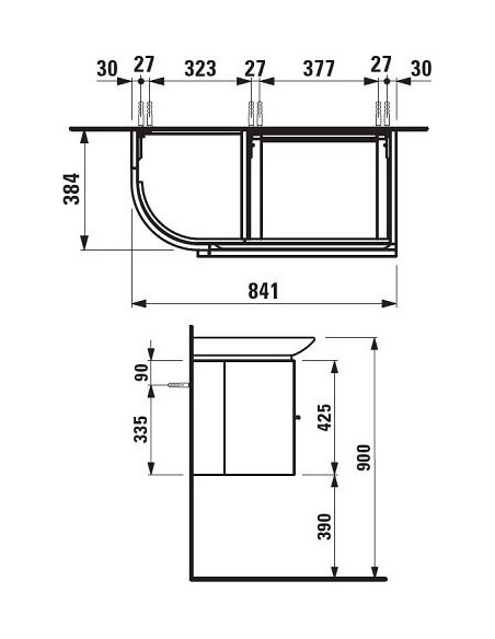Laufen grīdas skapītis Palace 4.0153.2.075.463.1 - 5 Laufen grīdas skapītis Palace 4.0153.2.075.463.1 - 5