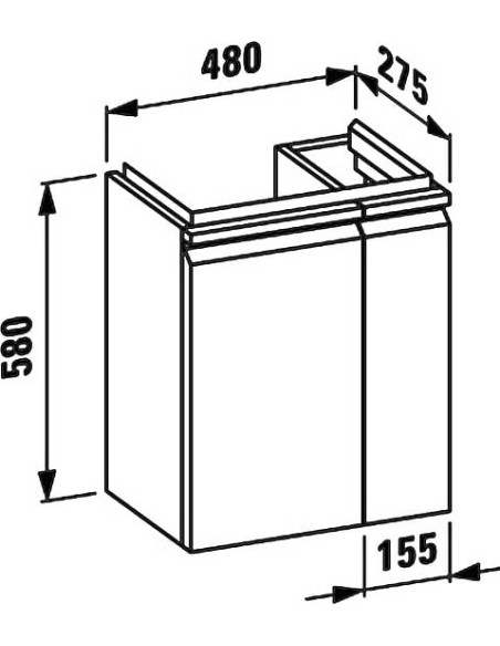 Laufen grīdas skapītis Pro S 4.8300.1.095.463.1 - 6 Laufen grīdas skapītis Pro S 4.8300.1.095.463.1 - 6