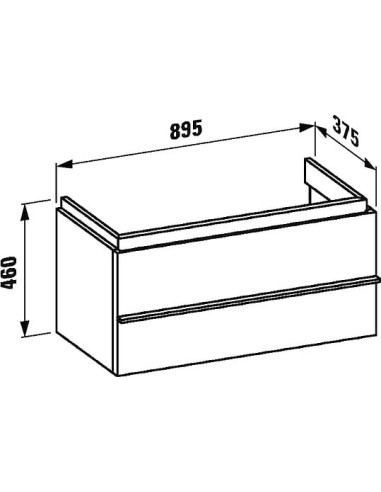 Laufen grīdas skapītis Palace 4.0125.2.075.475.1 - 8