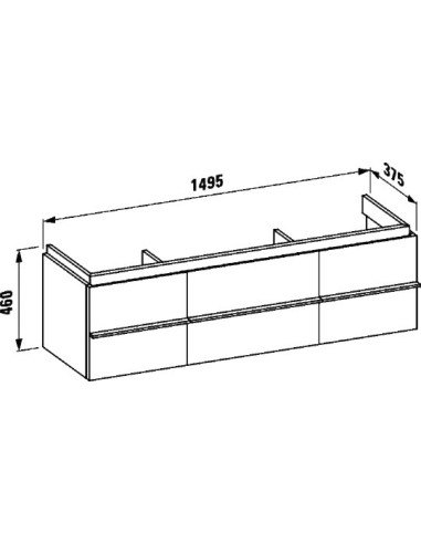 Laufen grīdas skapītis Palace 4.0135.4.075.475.1 - 4