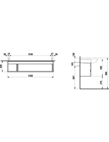 Laufen grīdas skapītis Alessi one 4.2436.0.097.631.1 - 7