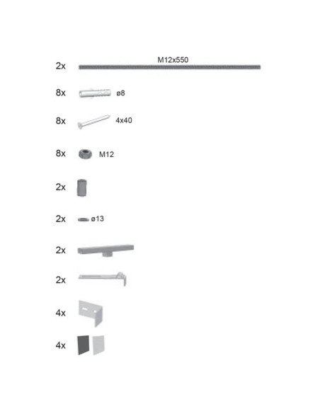 Ravak paneļa stiprinājumi vannai Gentiana, New Day - 3 Ravak paneļa stiprinājumi vannai Gentiana, New Day - 3