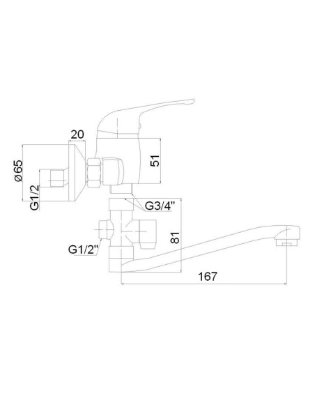 Vannas krāns (200) ar komplektu MG-6235, JUPITS