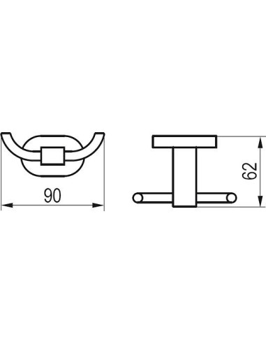 Ravak āķis Chrome CR 100.00 - 5