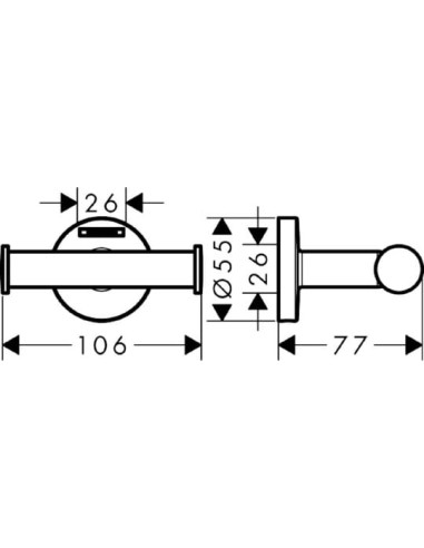 Hansgrohe āķis Logis Universal 41725000