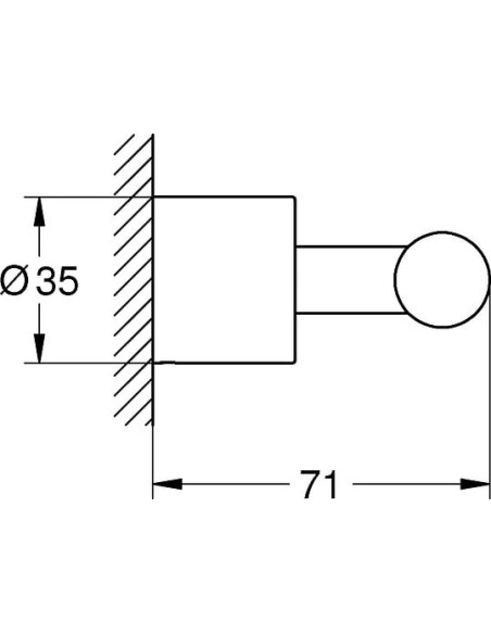 Grohe āķis Atrio New 40312DC3 - 3