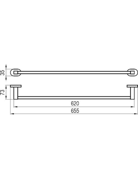 Ravak dvieļu turētājs Chrome CR 310.00 - 3