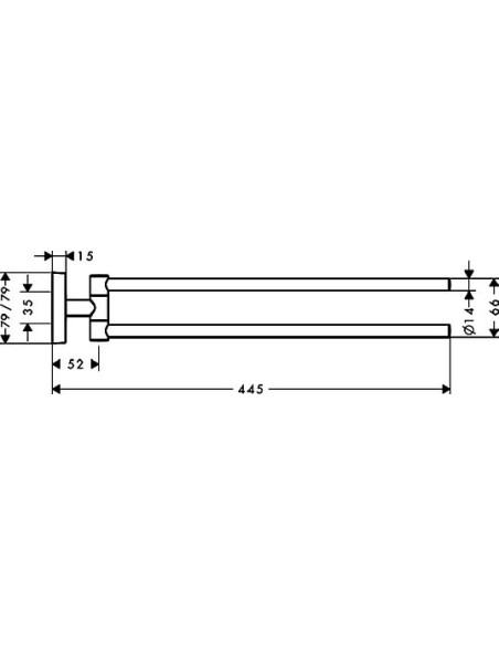 Hansgrohe dvieļu turētājs PuraVida