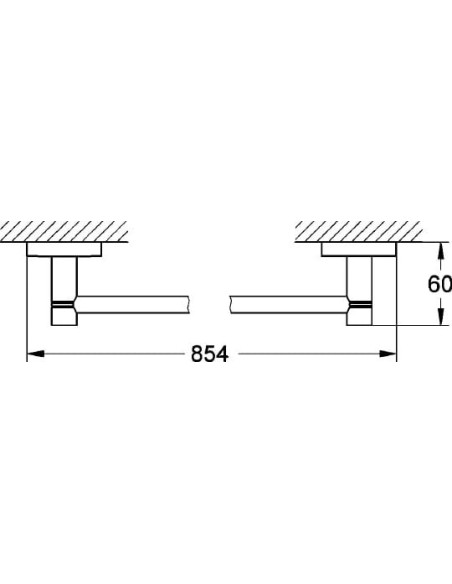 Grohe dvieļu turētājs Essentials 40386000 - 3