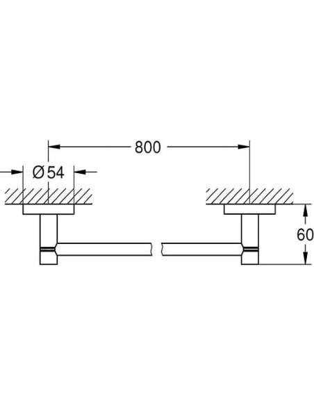Grohe dvieļu turētājs Essentials 40386001 - 3