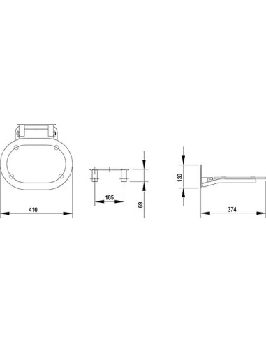 Ravak dušas sēdeklis Ovo Chrom - 5