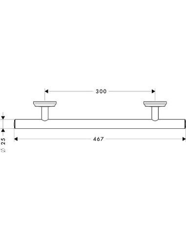 Hansgrohe roku balsts Logis Classic
