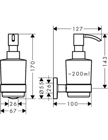Hansgrohe dozators Logis Universal 41714000