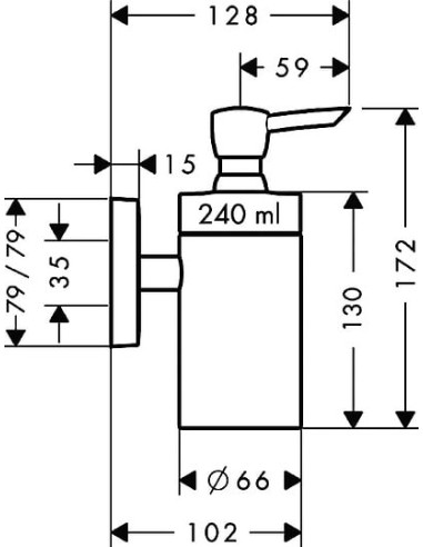Hansgrohe dozators PuraVida