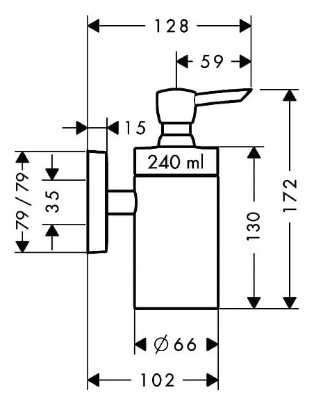 Hansgrohe dozators PuraVida
