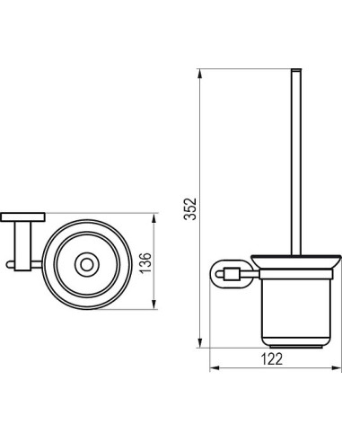 Ravak poda birste Chrome - 4