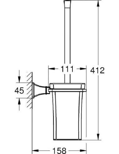 Grohe poda birste Grandera 40632000 - 3