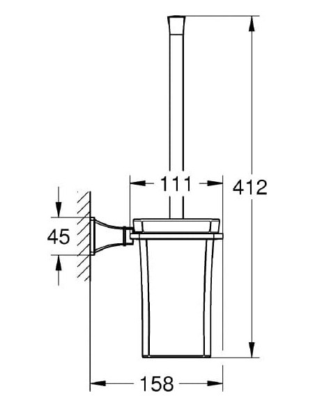 Grohe poda birste Grandera 40632000 - 3