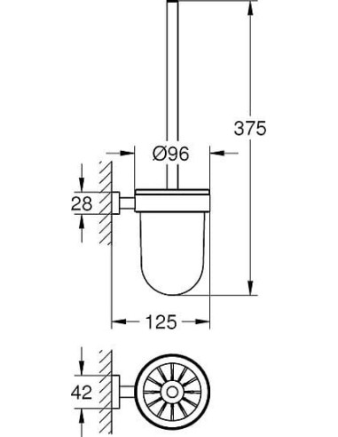 Grohe poda birste Essentials Cube 40513001 - 3