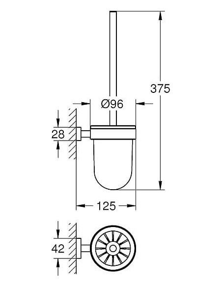 Grohe poda birste Essentials Cube 40513001 - 3