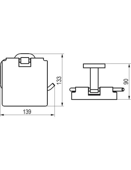Ravak tualetes papīra turētājs Chrome CR 400.00 - 6