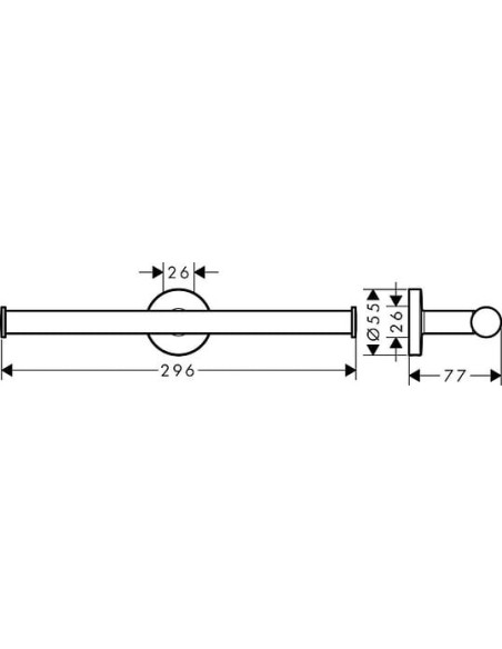 Hansgrohe tualetes papīra turētājs Logis Universal 41717000