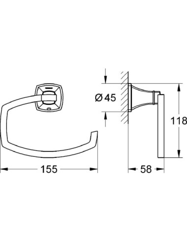 Grohe tualetes papīra turētājs Grandera 40625000 - 3