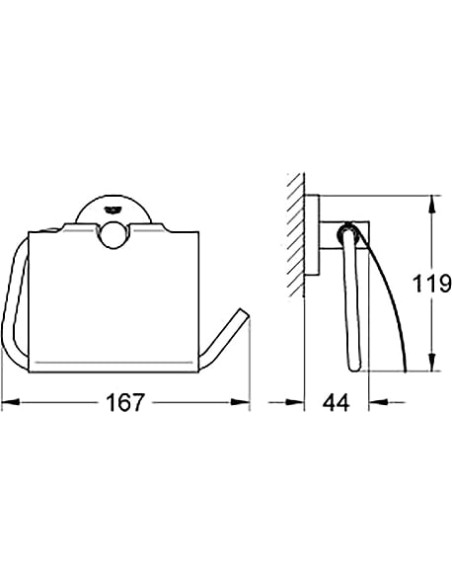 Grohe tualetes papīra turētājs Essentials 40367001 - 3